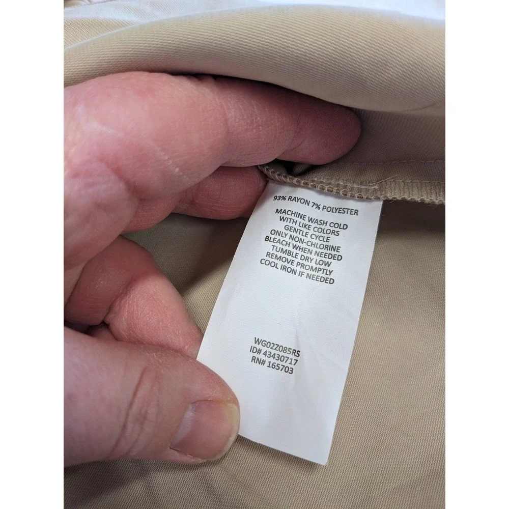 Madison Grey XS‎ Tan Utility Jacket Tie Waist 3/4 Sleeve Rayon Twill Womens